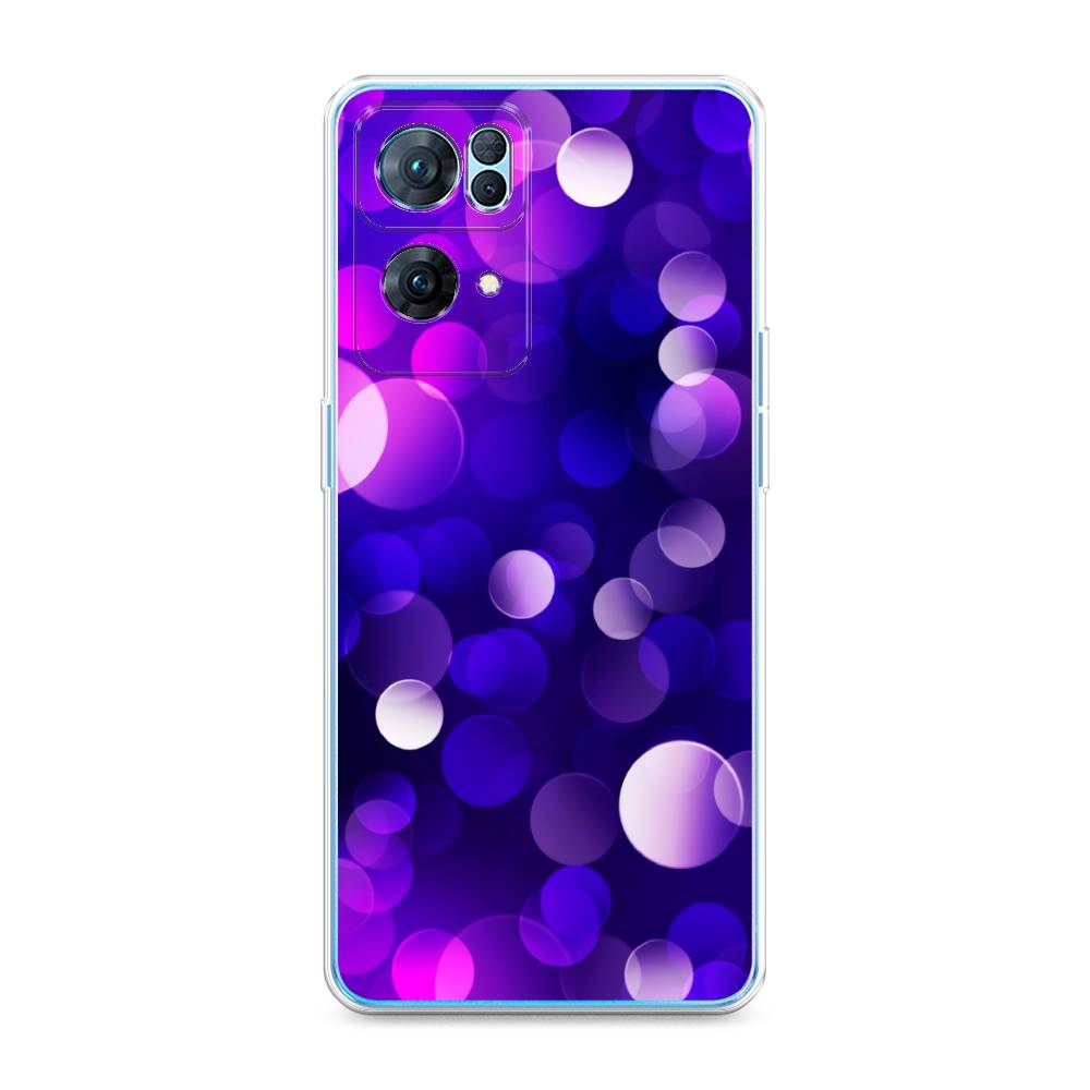 

Чехол на Oppo Reno 7 Pro "Абстракция 27", Фиолетовый, 258250-3