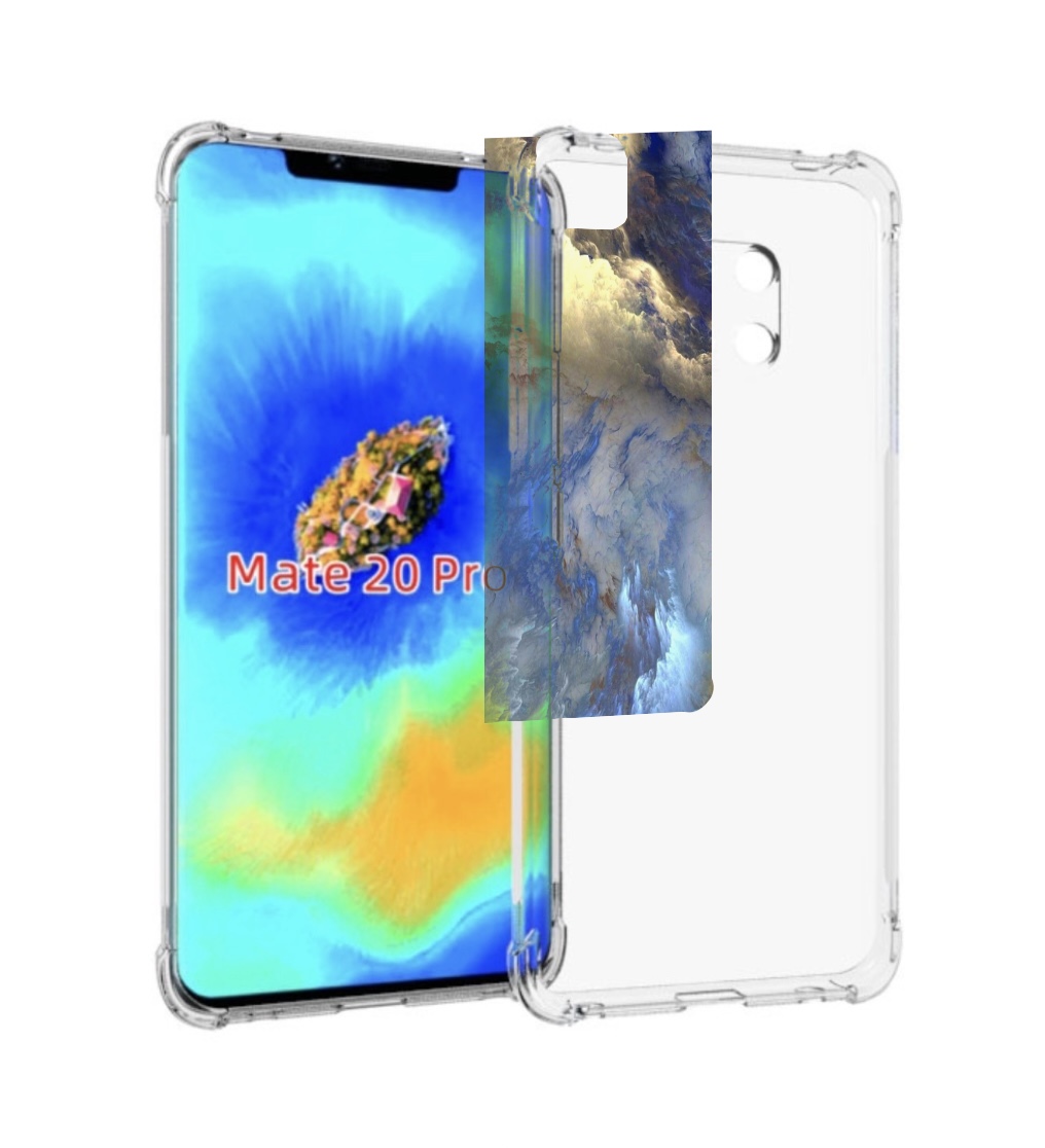 

Чехол MyPads мраморное небо для Huawei Mate 20 Pro/Mate 20 RS 6.39, Прозрачный, Tocco