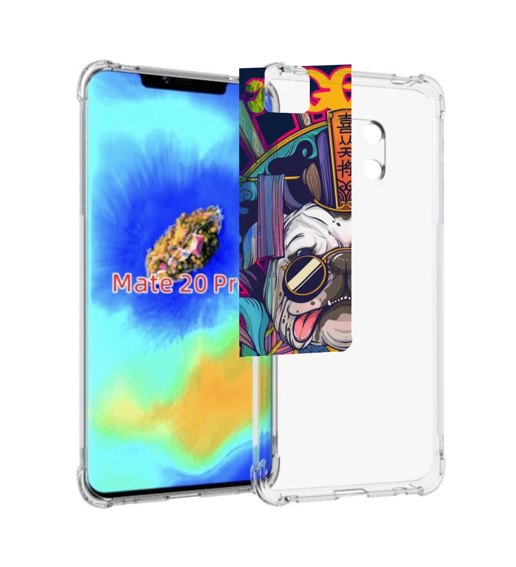 

Чехол MyPads мопс агро яркая для Huawei Mate 20 Pro/Mate 20 RS 6.39, Прозрачный, Tocco
