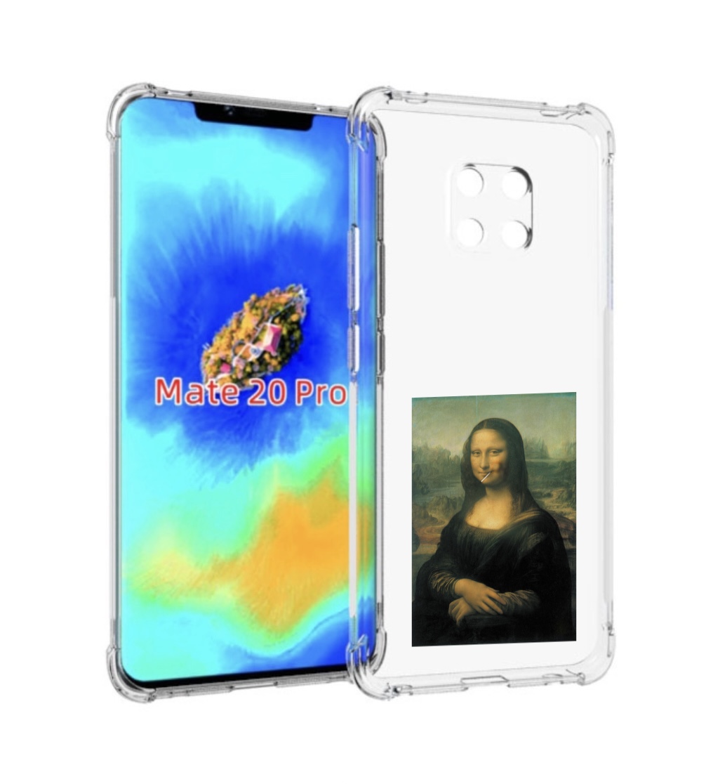 

Чехол MyPads монализа-с-чупачупсом для Huawei Mate 20 Pro/Mate 20 RS 6.39, Прозрачный, Tocco