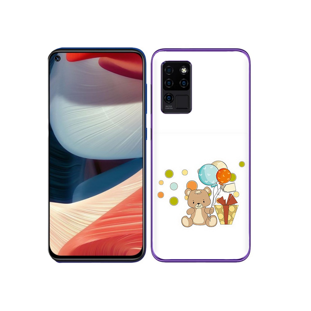 

Чехол MyPads Tocco для Oukitel C21 медвеженок с подарком, Прозрачный, Tocco