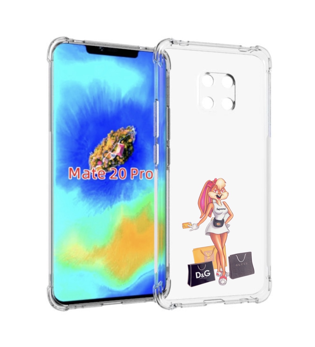 

Чехол MyPads модница-зайка женский для Huawei Mate 20 Pro/Mate 20 RS 6.39, Прозрачный, Tocco