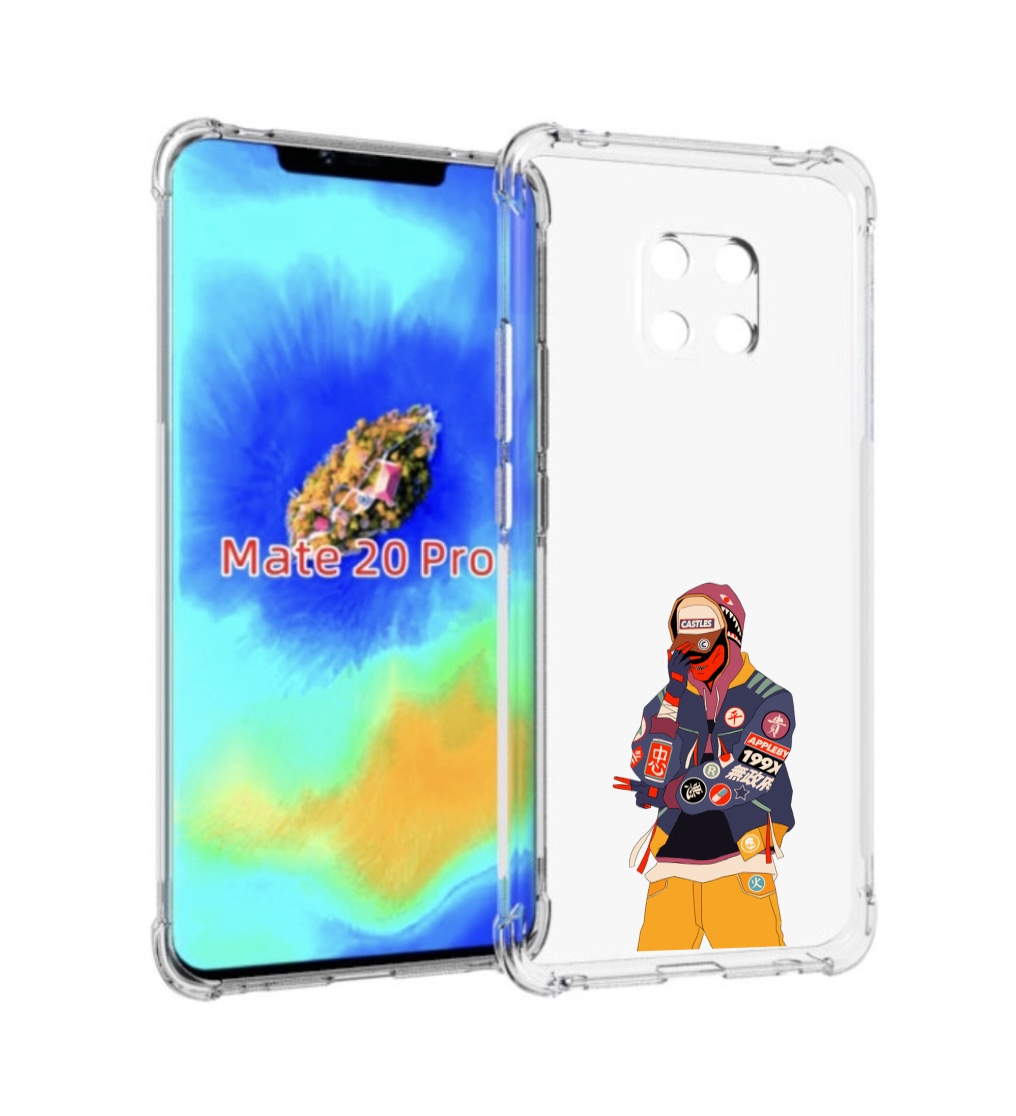 

Чехол MyPads модник для Huawei Mate 20 Pro/Mate 20 RS 6.39, Прозрачный, Tocco