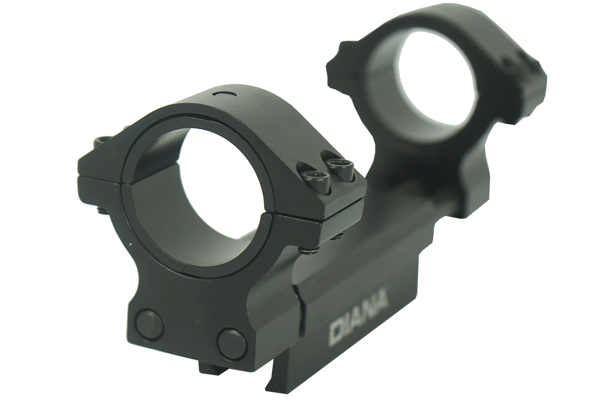 

Крепление Diana ZR mounts Bullseye 11 мм, диаметр 25,4 и 30 мм 41200401