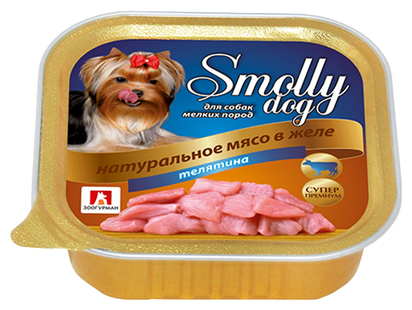 

Влажный корм для собак Зоогурман SMOLLY DOG для малых пород, телятина, 100 г, 15 шт