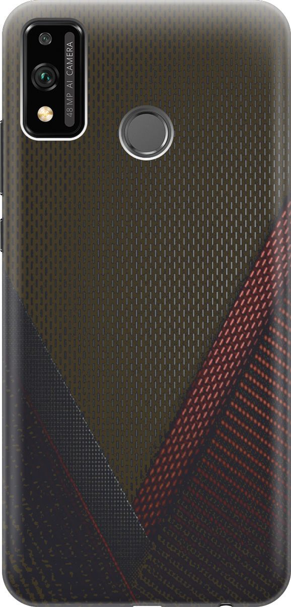 

Силиконовый чехол на Honor 9X Lite с принтом "Полотна", Красный;черный, 2765