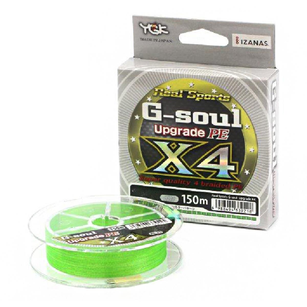 

Леска плетеная YGK Real Sports G-Soul X4 Upgrade 0,07 мм, 150 м, 1,81 кг, green, Зеленый, Real Sports G-Soul X4 Upgrade