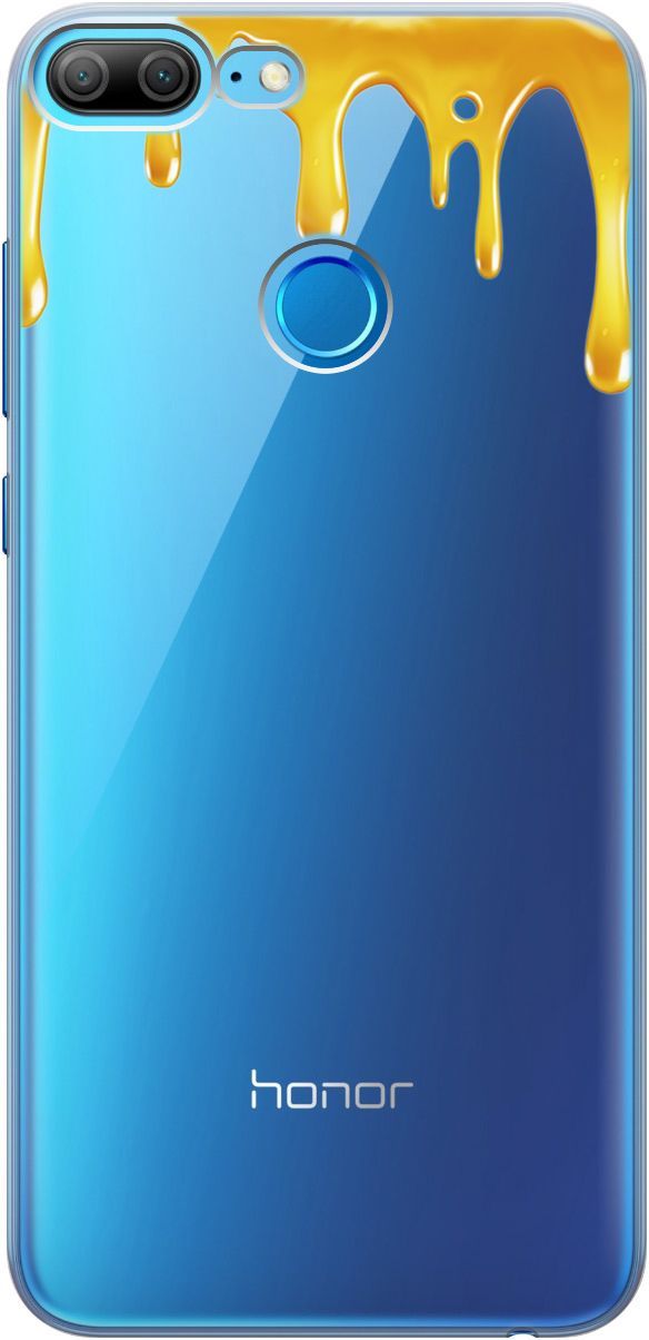 

Силиконовый чехол на Honor 9 Lite с 3D принтом "Honey" прозрачный, 1678