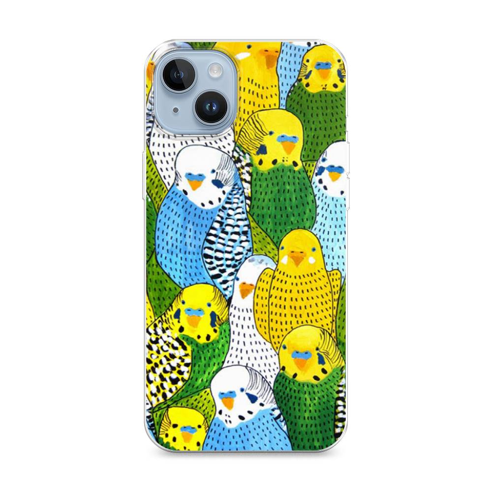 

Чехол Awog на Apple iPhone 14 / Айфон 14 "Попугаи", 15150-1