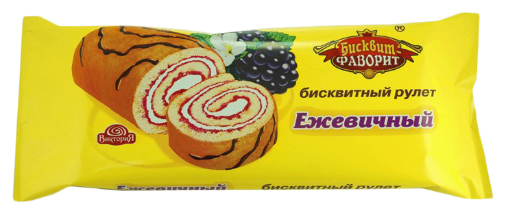 

Рулет Бисквитфаворит ежевичный бисквитный 150 г
