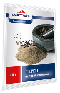 

Перец Распак черный молотый 10 г