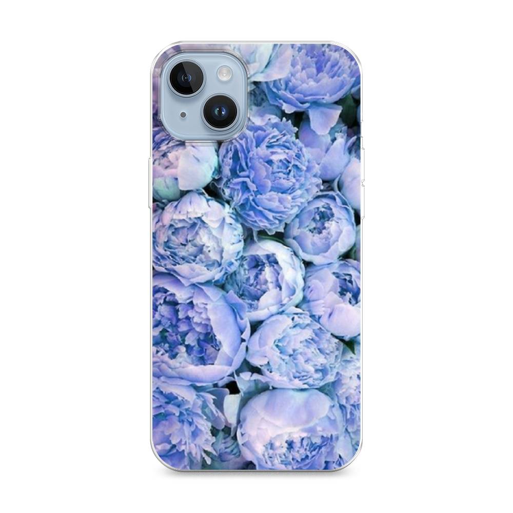 

Чехол Awog на Apple iPhone 14 / Айфон 14 "Пионы голубые", 15150-8