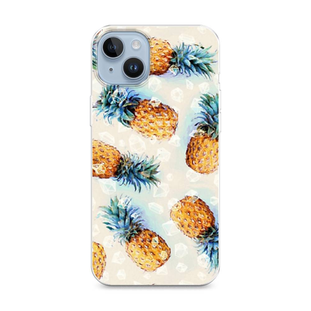 

Чехол Awog на Apple iPhone 14 / Айфон 14 "Ананасы", 15150-3