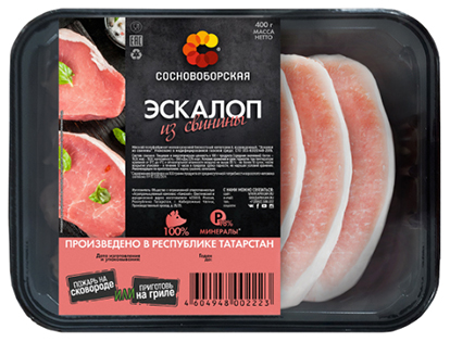 

Эскалоп свиной Сосновоборская охлажденный 400 г