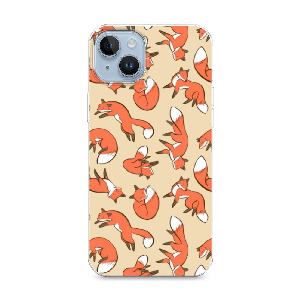 

Чехол Awog на Apple iPhone 14 / Айфон 14 "Лисички фон", 15150-3