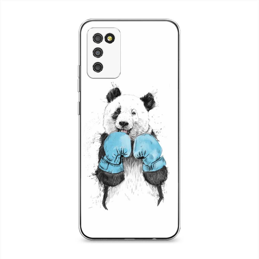 

Чехол на Samsung Galaxy A02s "Панда боксер", Голубой;белый;серый, 2102350-1