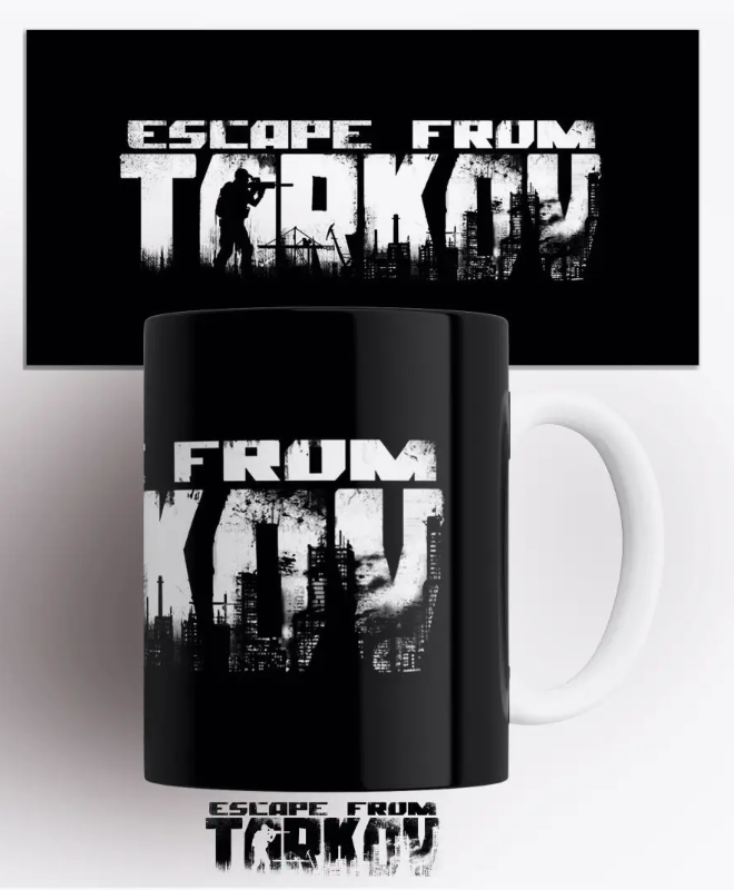

Кружка с принтом компьютерной игры Эскейп фром Тарков лого Escape from Tarkov logo, Кружка Эскейп фром Тарков/лого/Escape from Tarkov/logo/компьютерные игры/принт. 330 мл.