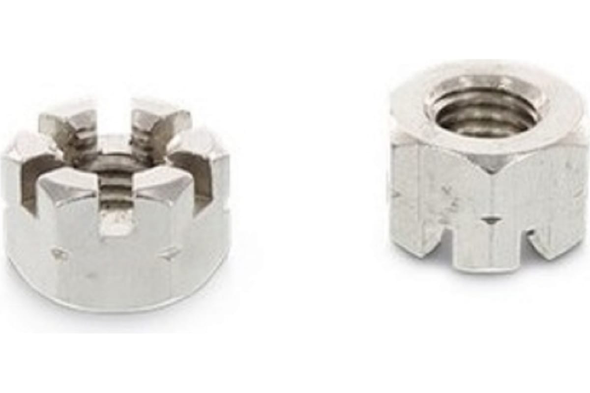 Корончатая гайка ЦКИ DIN 935, М20, пр. 8, Ц, SW 30, уп. 15 шт. 64024