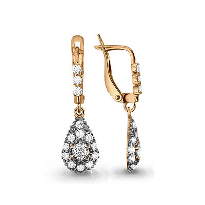 

Серьги из серебра с фианитом Aquamarine Aquamarine 44096_925_з, 44096_925_з