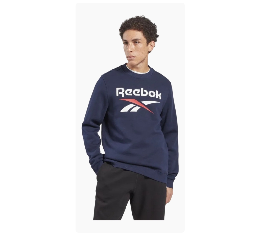 

Свитшот мужской Reebok 100050277 синий S, 100050277