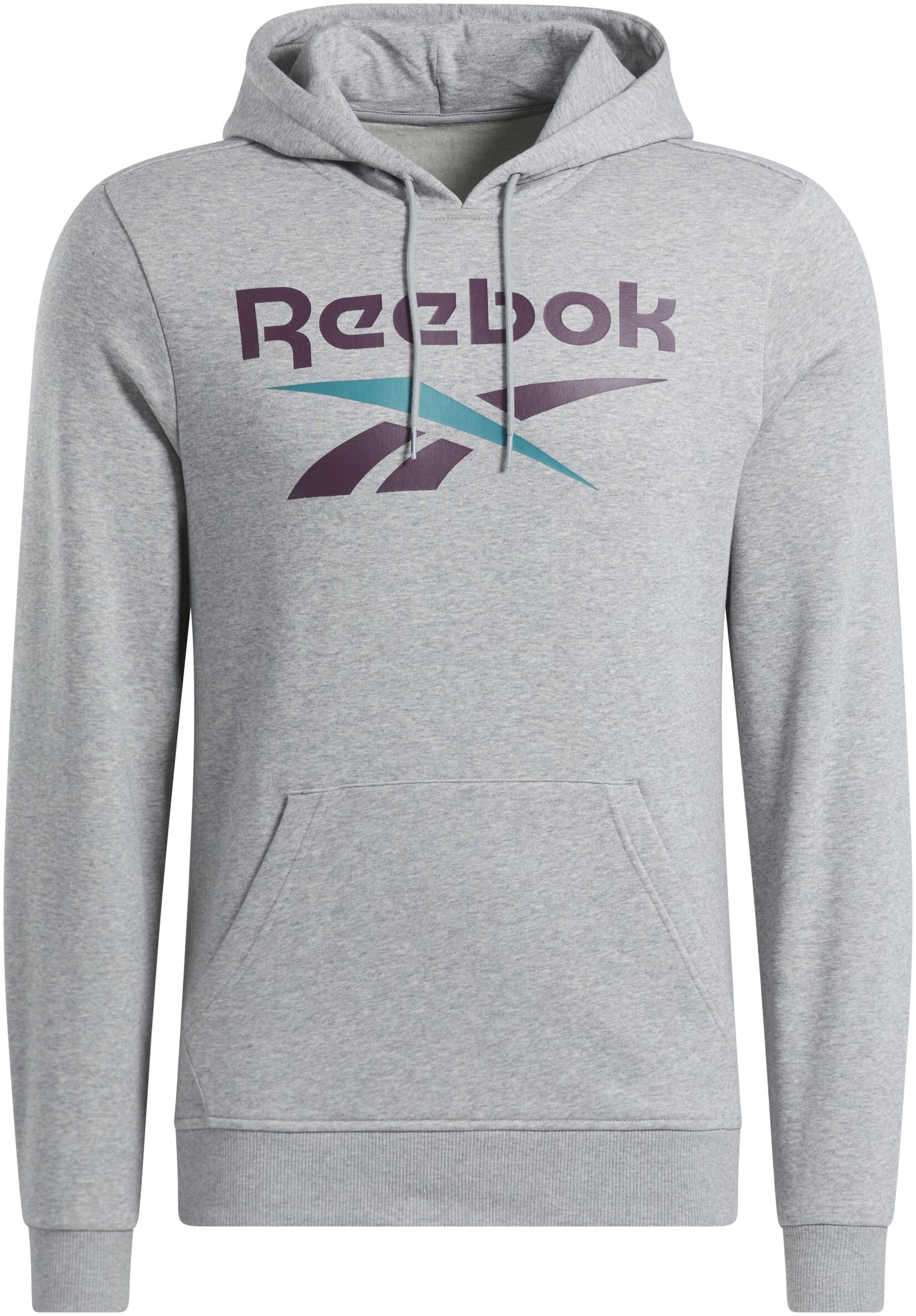 

Худи мужское Reebok 100206026 серое S, Серый, 100206026