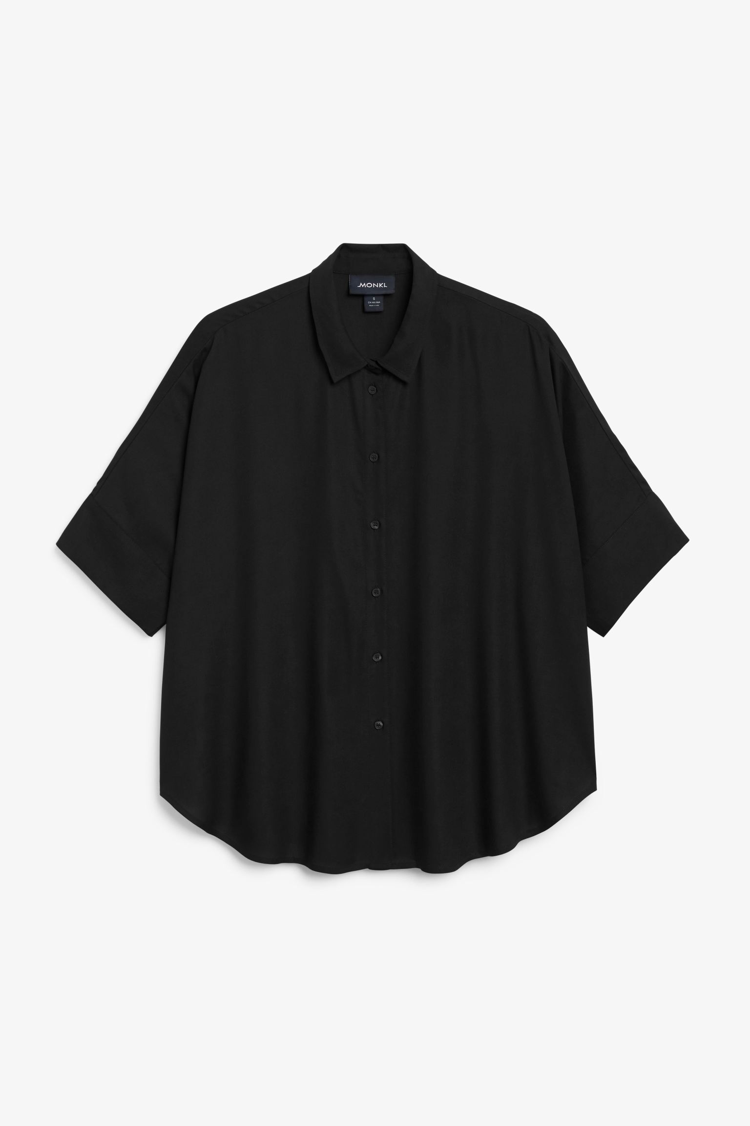 Рубашка женская Monki 937119001 черная L (доставка из-за рубежа)