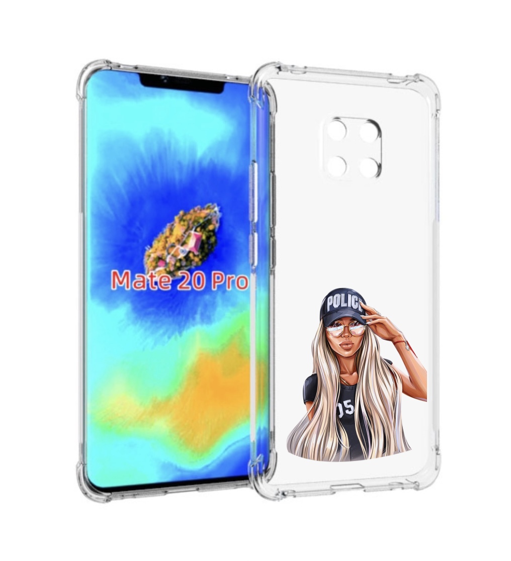 Чехол MyPads модная-девушка-арт женский для Huawei Mate 20 Pro/Mate 20 RS 6.39