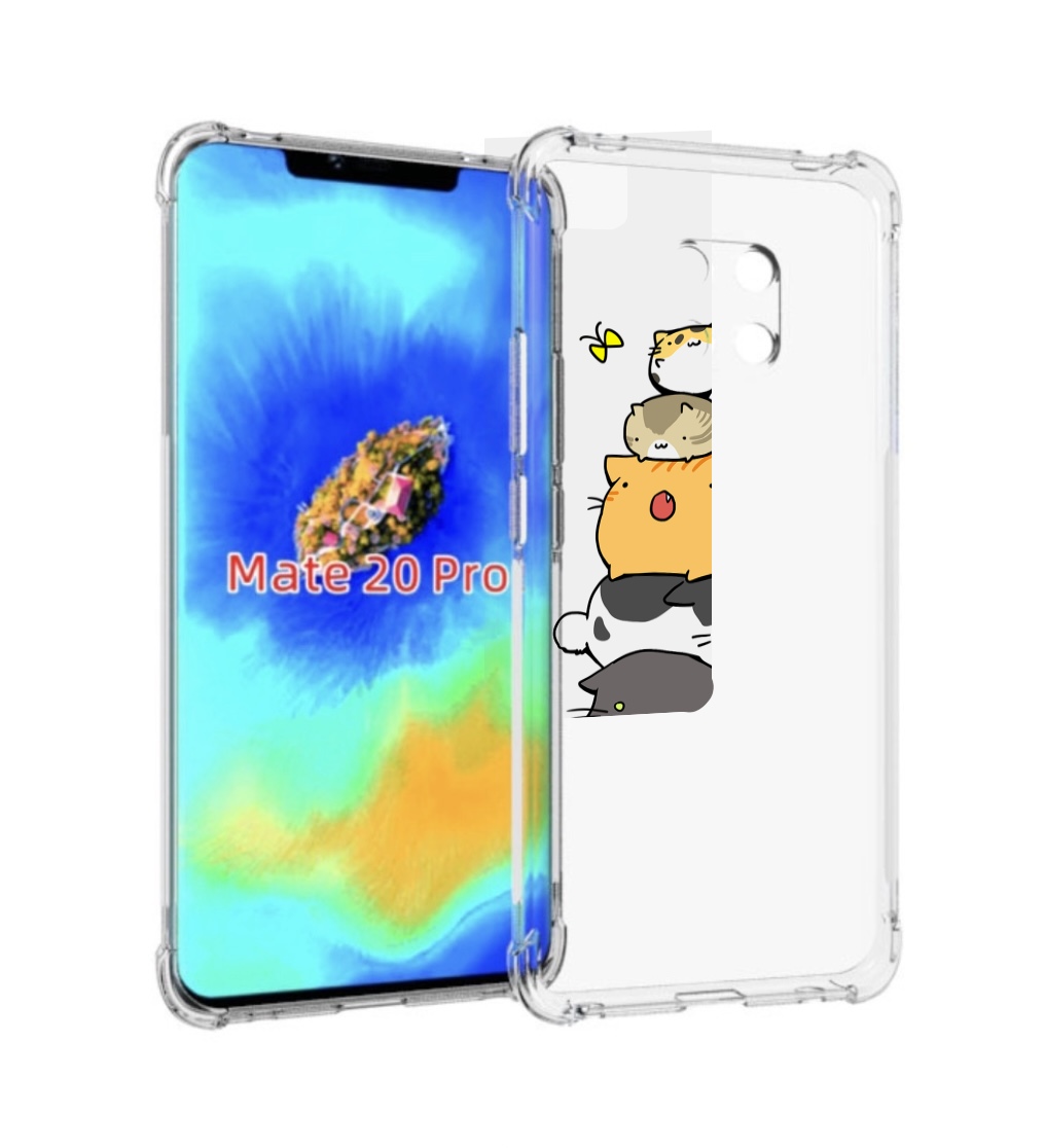 

Чехол MyPads много-маленьких-котиков для Huawei Mate 20 Pro/Mate 20 RS 6.39, Прозрачный, Tocco