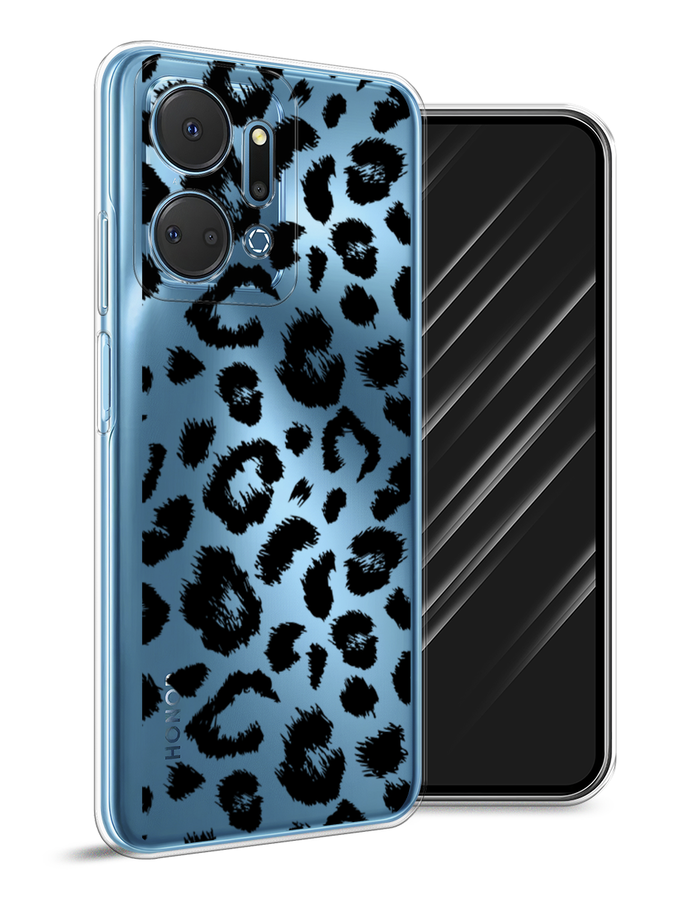 

Чехол Awog на Honor X7A Plus "Окрас леопарда фон", Черный, 6121850-1