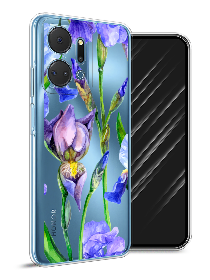 

Чехол Awog на Honor X7A Plus "Синие ирисы", Фиолетовый;голубой;зеленый, 6121850-1
