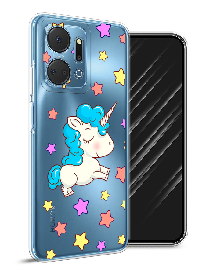 

Чехол Awog на Honor X7A Plus "Звездный единорог", Голубой;фиолетовый;желтый, 6121850-1