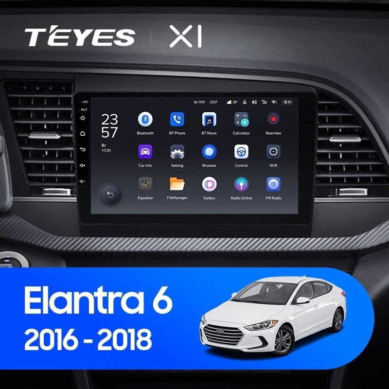 Автомобильная магнитола Teyes X1 4G 232 Hyundai Elantra 6 2015-2018 Тип-B 2790000₽