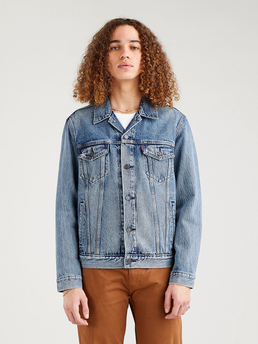 

Джинсовая куртка мужская Levi's 72334-0574 голубая XL, 72334-0574