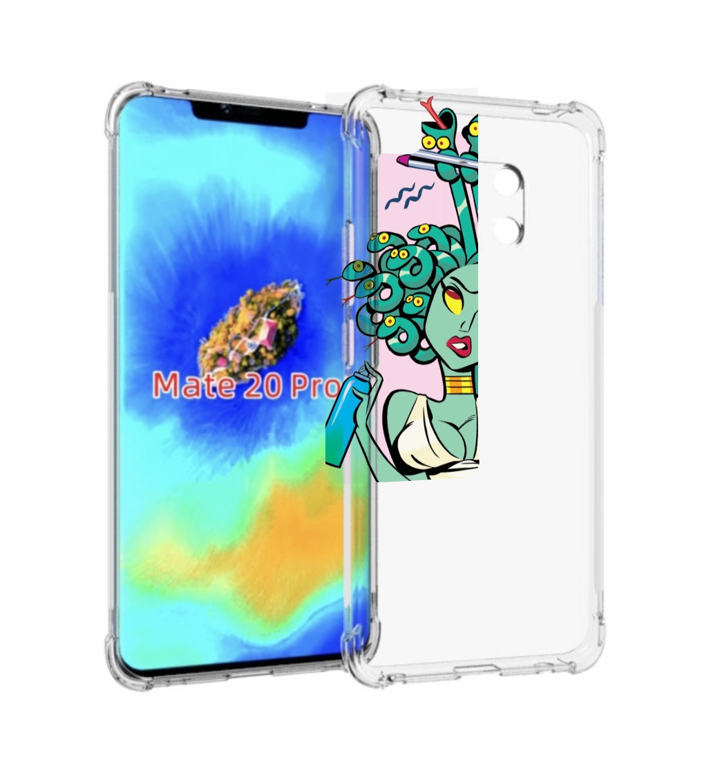 

Чехол MyPads медуза расчесывается женский для Huawei Mate 20 Pro/Mate 20 RS 6.39, Прозрачный, Tocco