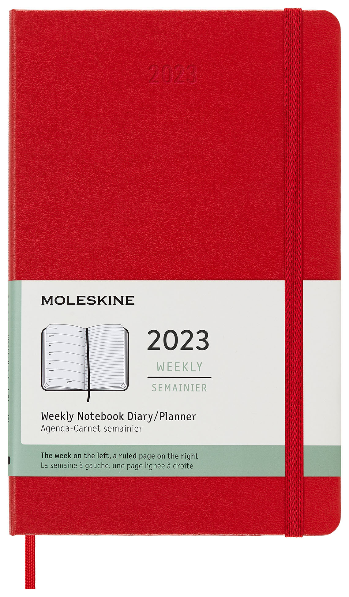 Еженедельник Moleskine CLASSIC WKNT Large 130х210мм 144стр. красный