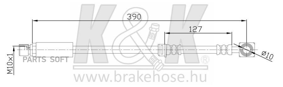 

Шланг тормозной передн OPEL: VECTRA 95- K&K FT2814, FT2814