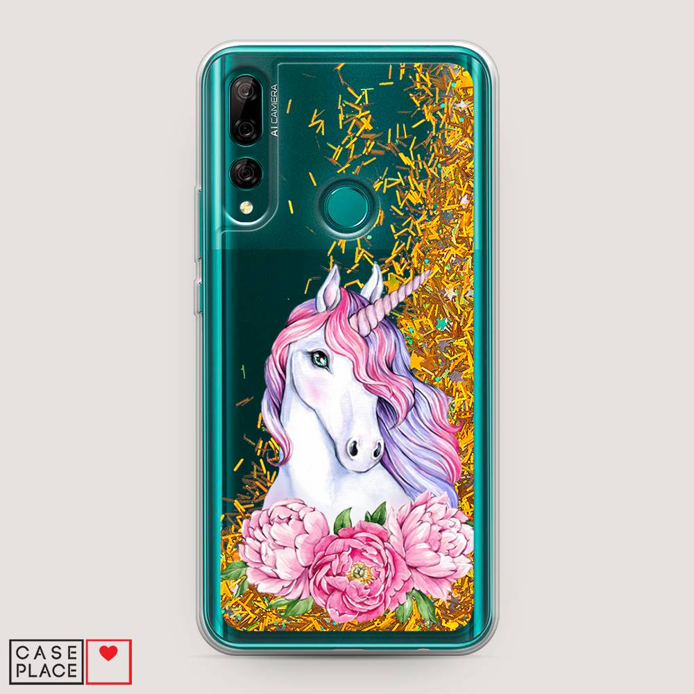 

Чехол Awog на Huawei Y9 Prime 2019 "Единорог с пионами", Зеленый;розовый, 611990-1