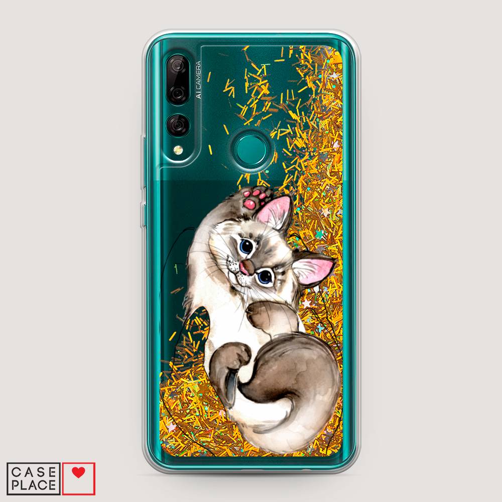 

Чехол Awog на Huawei Y9 Prime 2019 "Котенок в ладошках", Коричневый, 611990-1