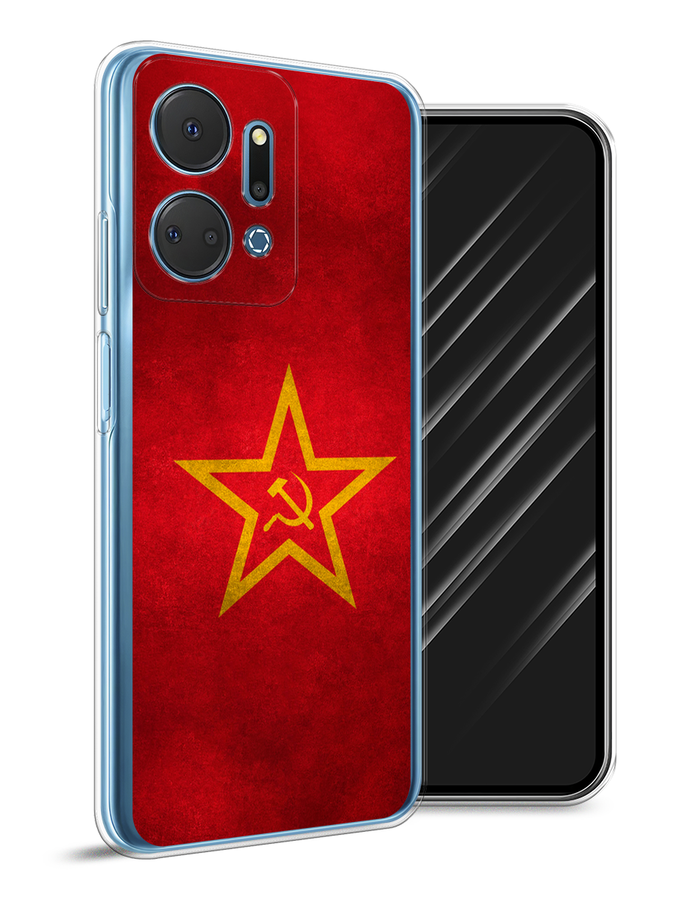 

Чехол Awog на Honor X7A Plus "Красное знамя", Желтый;красный, 6121850-1