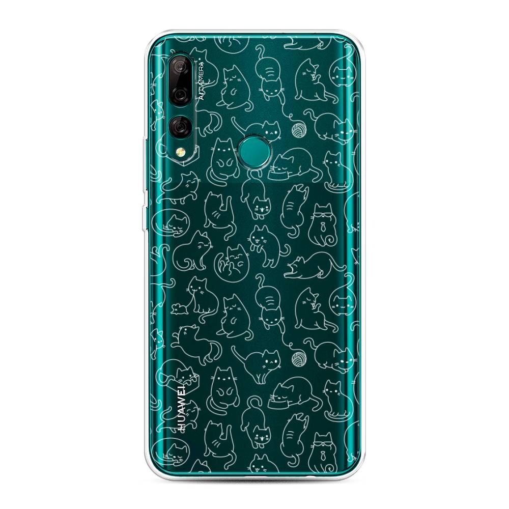 фото Чехол awog "шкодливые котики" для huawei y9 prime 2019