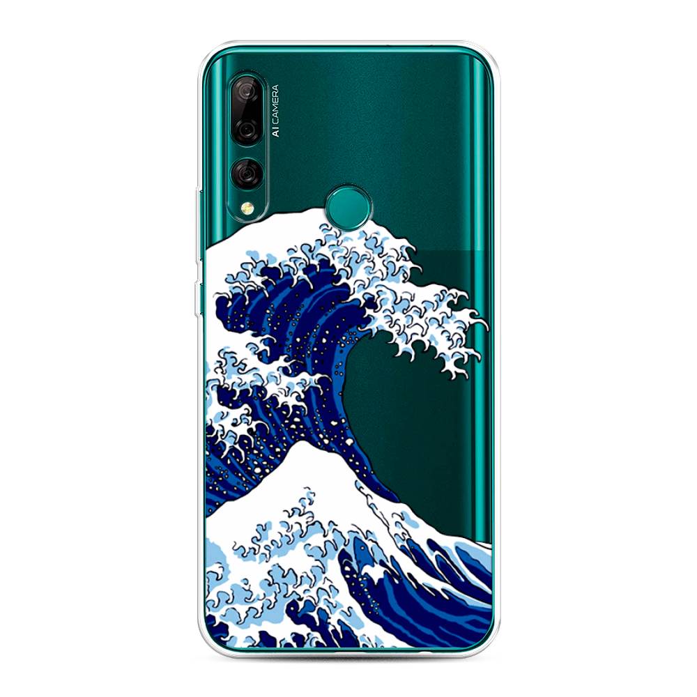 

Чехол Awog на Huawei Y9 Prime 2019 "Волна в Канагаве", Синий;белый, 611950-4