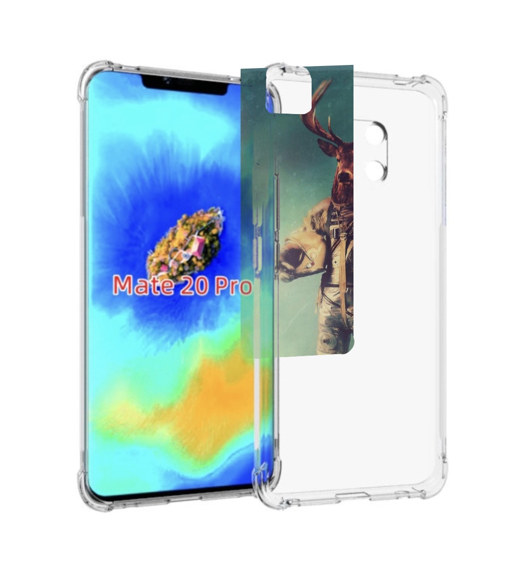 

Чехол MyPads лось космонавт для Huawei Mate 20 Pro/Mate 20 RS 6.39, Прозрачный, Tocco