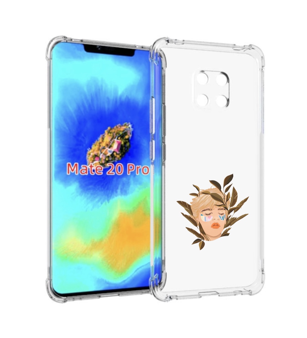 

Чехол MyPads лицо-с-патчами для Huawei Mate 20 Pro/Mate 20 RS 6.39, Прозрачный, Tocco