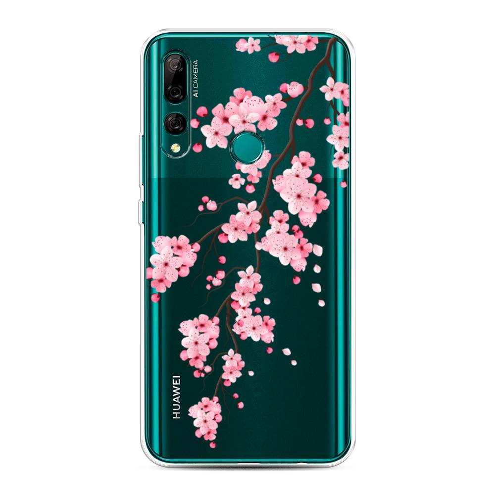 фото Чехол awog "розовая сакура" для huawei y9 prime 2019