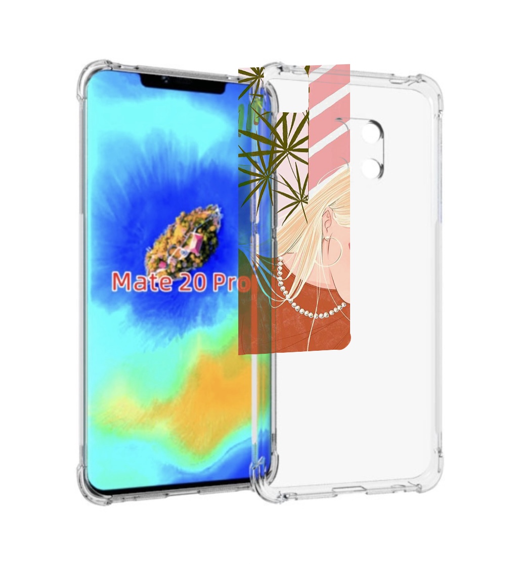 

Чехол MyPads летняя-девочка женский для Huawei Mate 20 Pro/Mate 20 RS 6.39, Прозрачный, Tocco