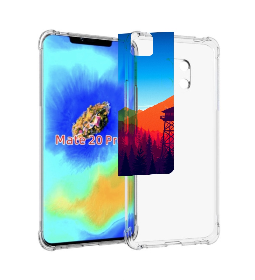 

Чехол MyPads лес с оранжевыми горами для Huawei Mate 20 Pro/Mate 20 RS 6.39, Прозрачный, Tocco