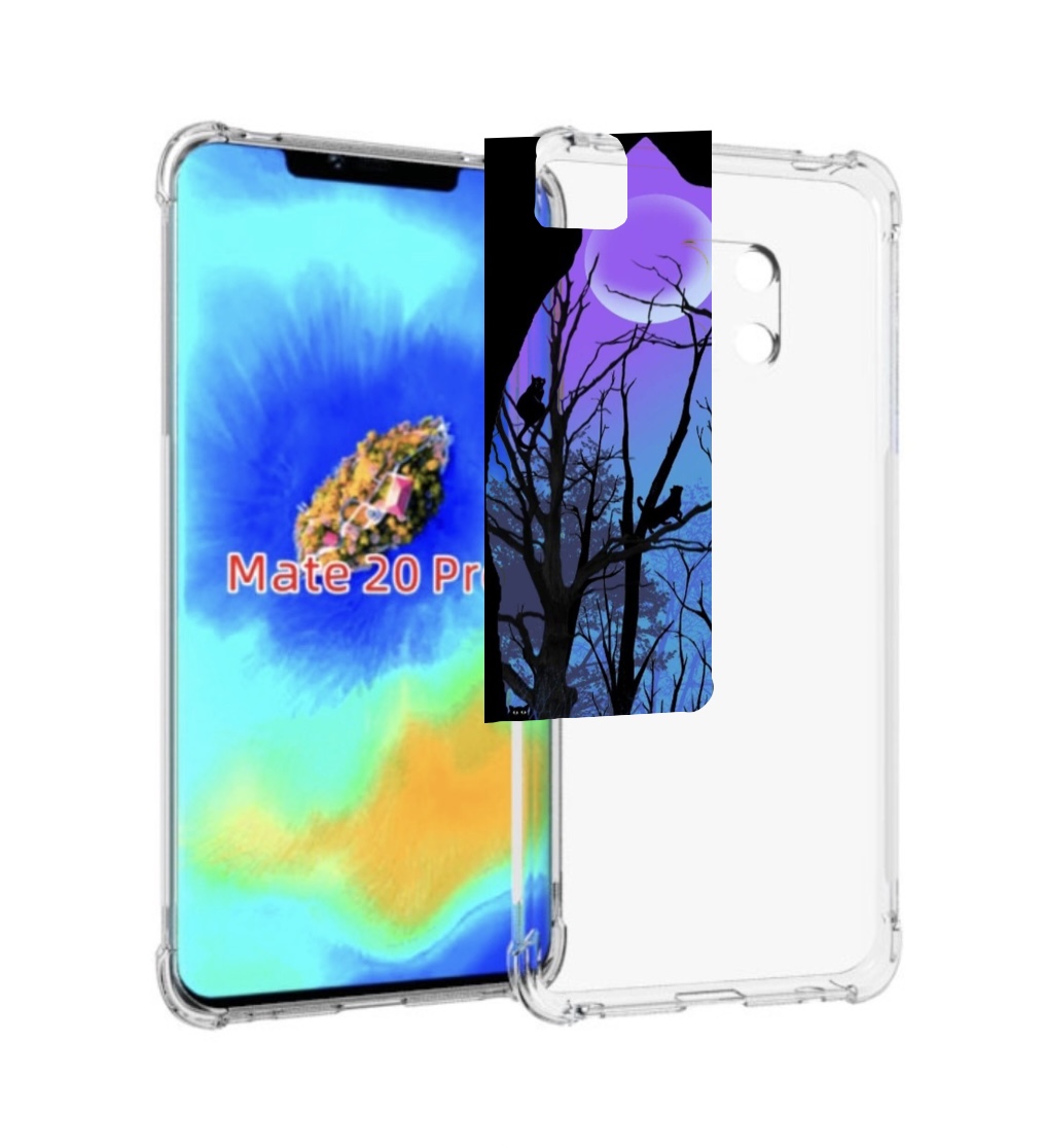 

Чехол MyPads лес внутри кота для Huawei Mate 20 Pro/Mate 20 RS 6.39, Прозрачный, Tocco