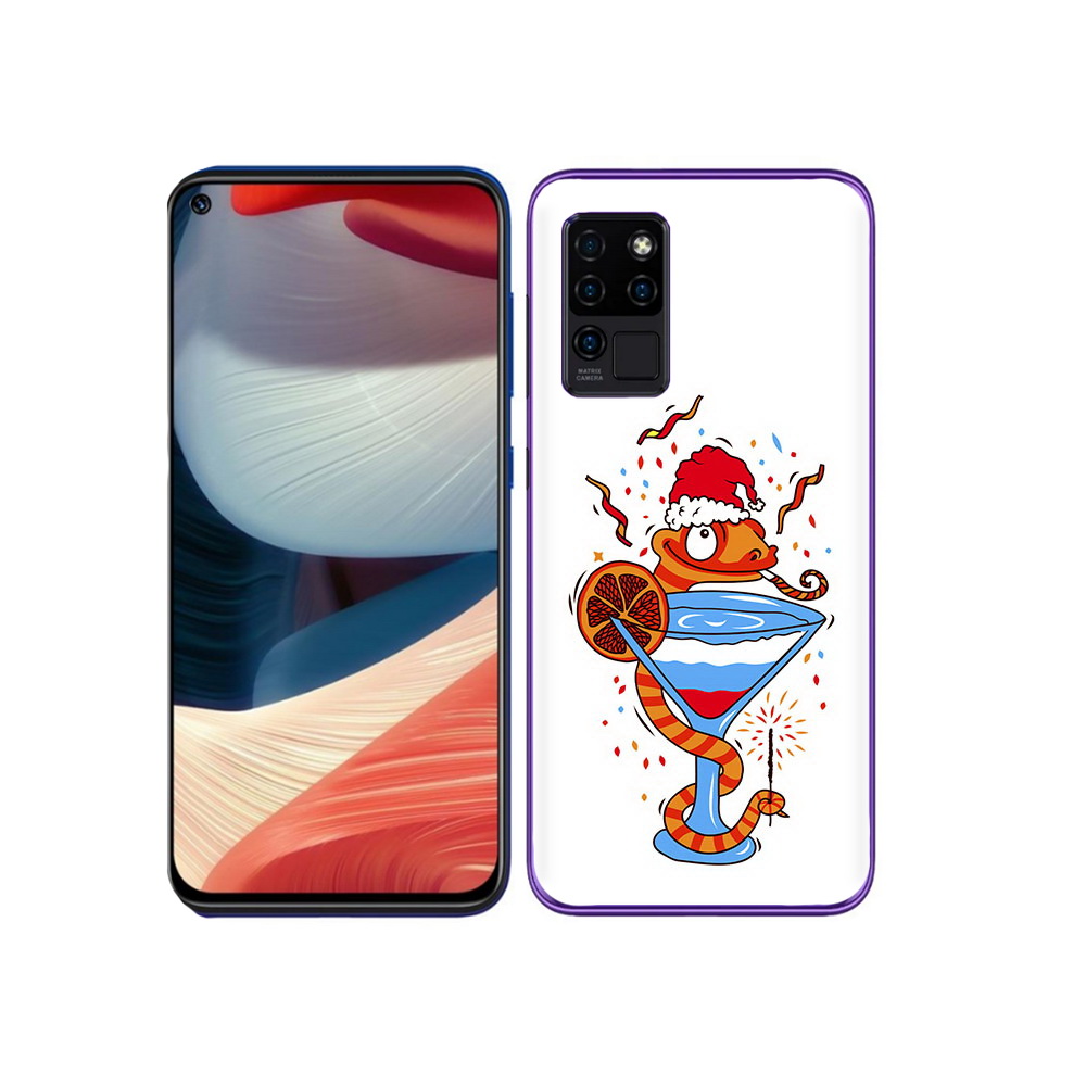 

Чехол MyPads Tocco для Oukitel C21 змейка, Прозрачный, Tocco