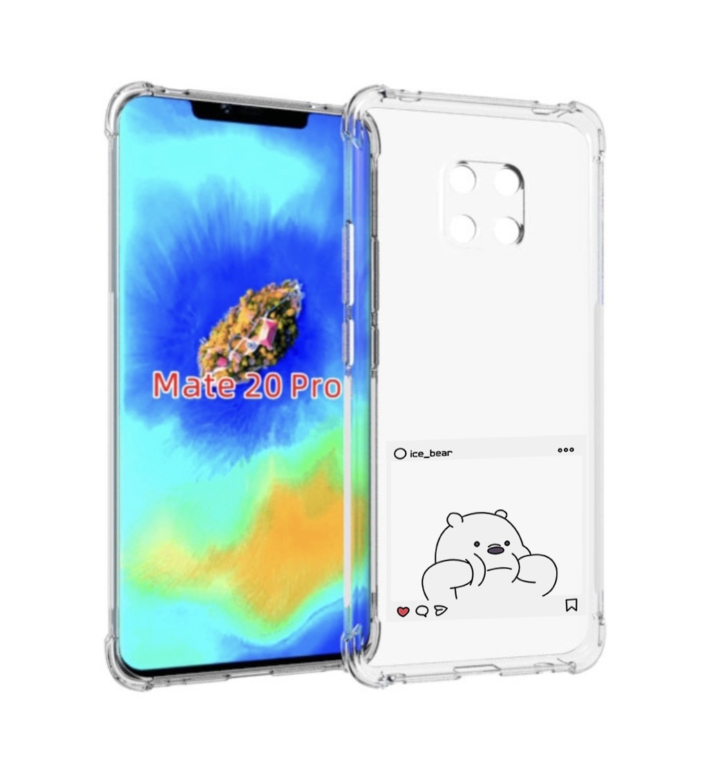 

Чехол MyPads ледяной-медведь для Huawei Mate 20 Pro/Mate 20 RS 6.39, Прозрачный, Tocco