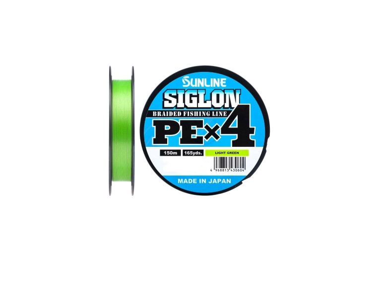 Леска плетеная SunLine Siglon PE X4 0,15 мм, 150 м, 6 кг, light green